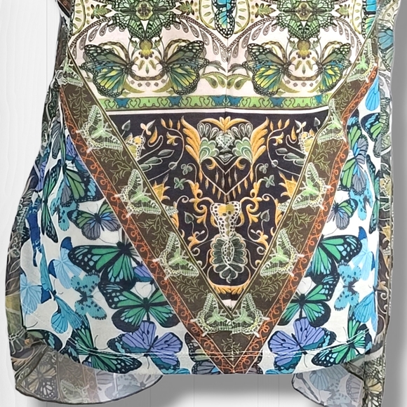 Energie Women's Sleeveless Flowy Butterfly Top Size Large - Picture 9 of 13